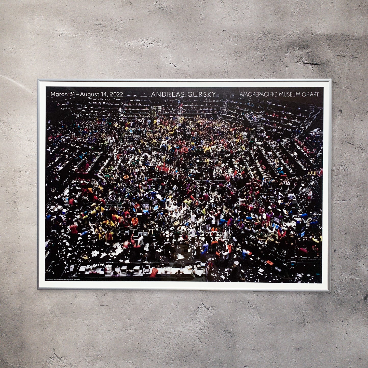 【額装】アンドレアス・グルスキー シカゴ証券取引所Ⅲ 韓国 エキシビジョンポスター