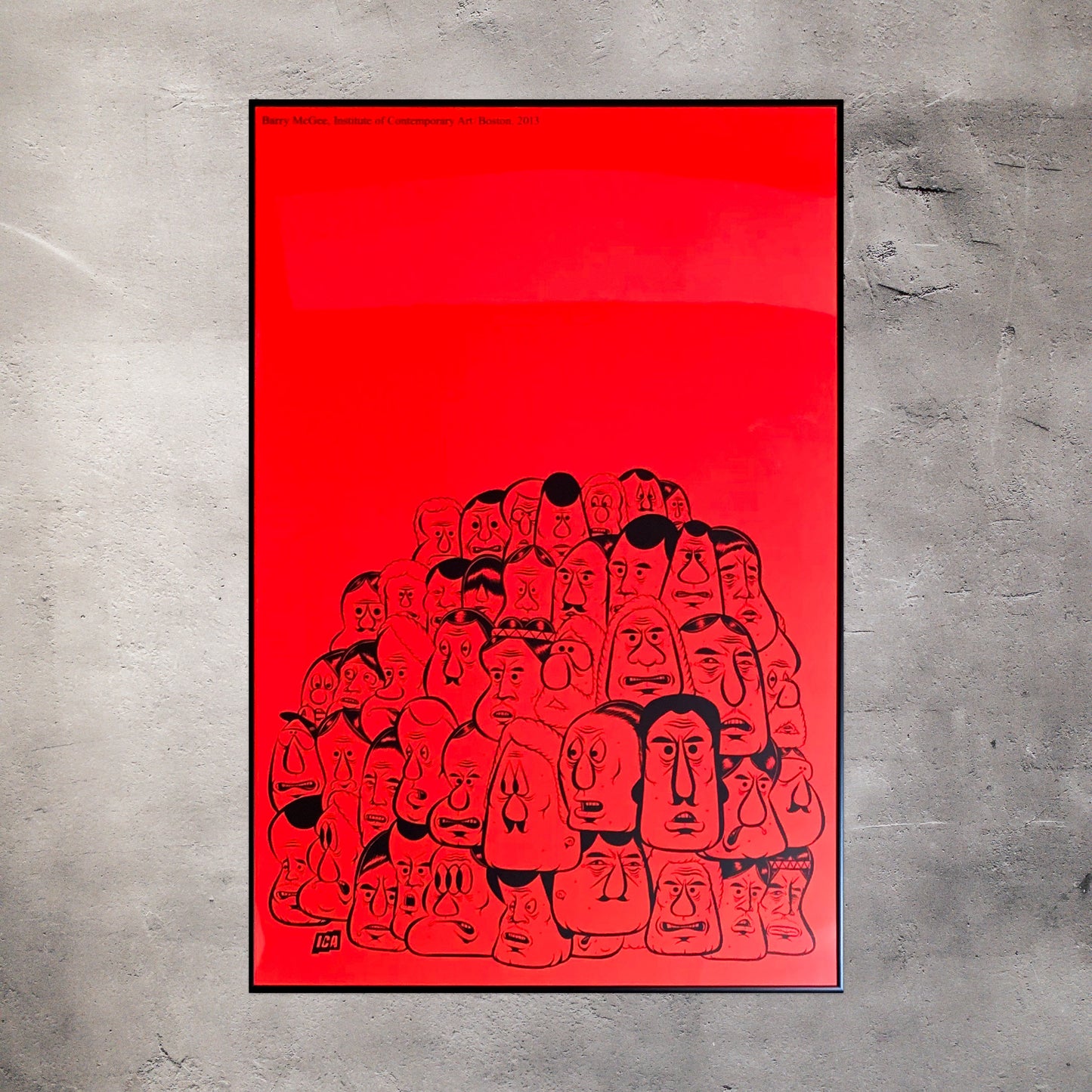 【額装】バリー・マッギー ボストン エキシビジョンポスター