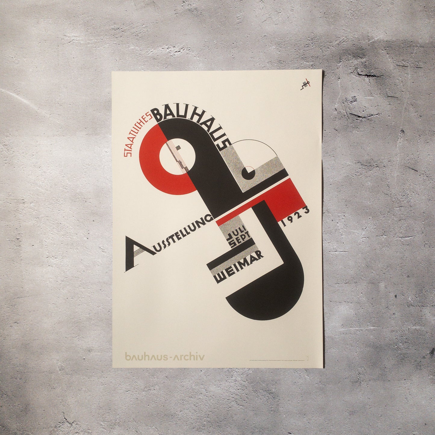 バウハウスアーカイブ公式1923年バウハウス展ポスター