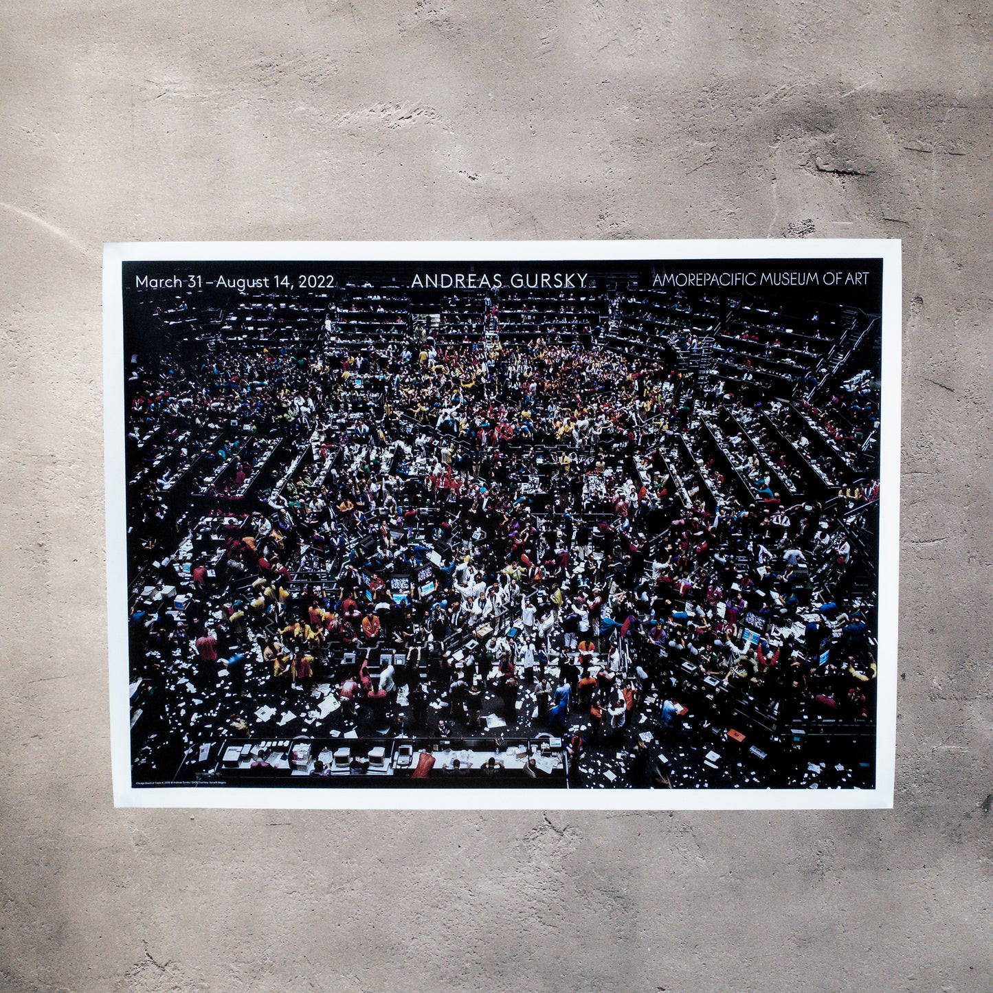 アンドレアス・グルスキー シカゴ証券取引所Ⅲ 韓国 エキシビジョンポスター