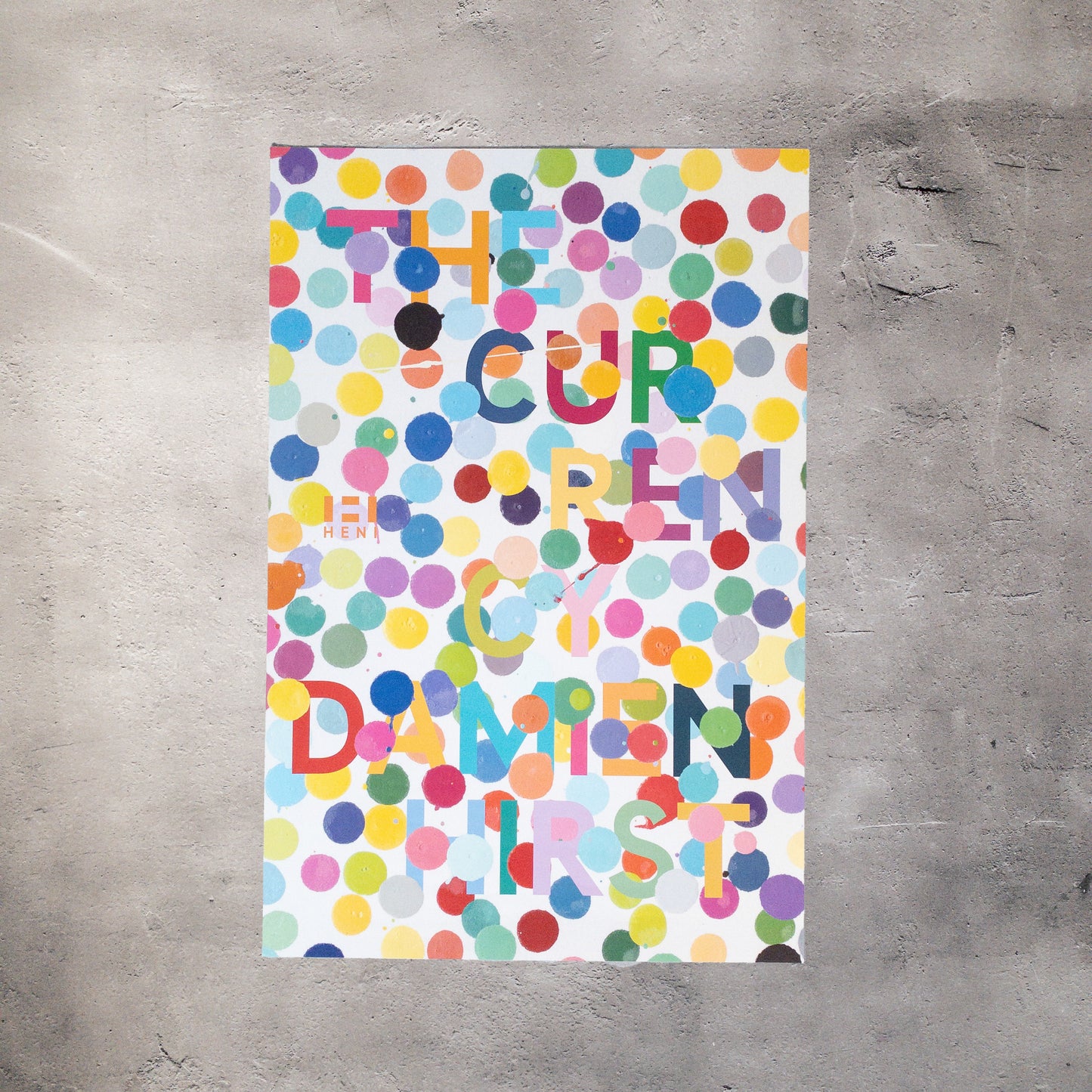 ダミアン・ハースト The Currency PurpleエキシビジョンポスターⅠ