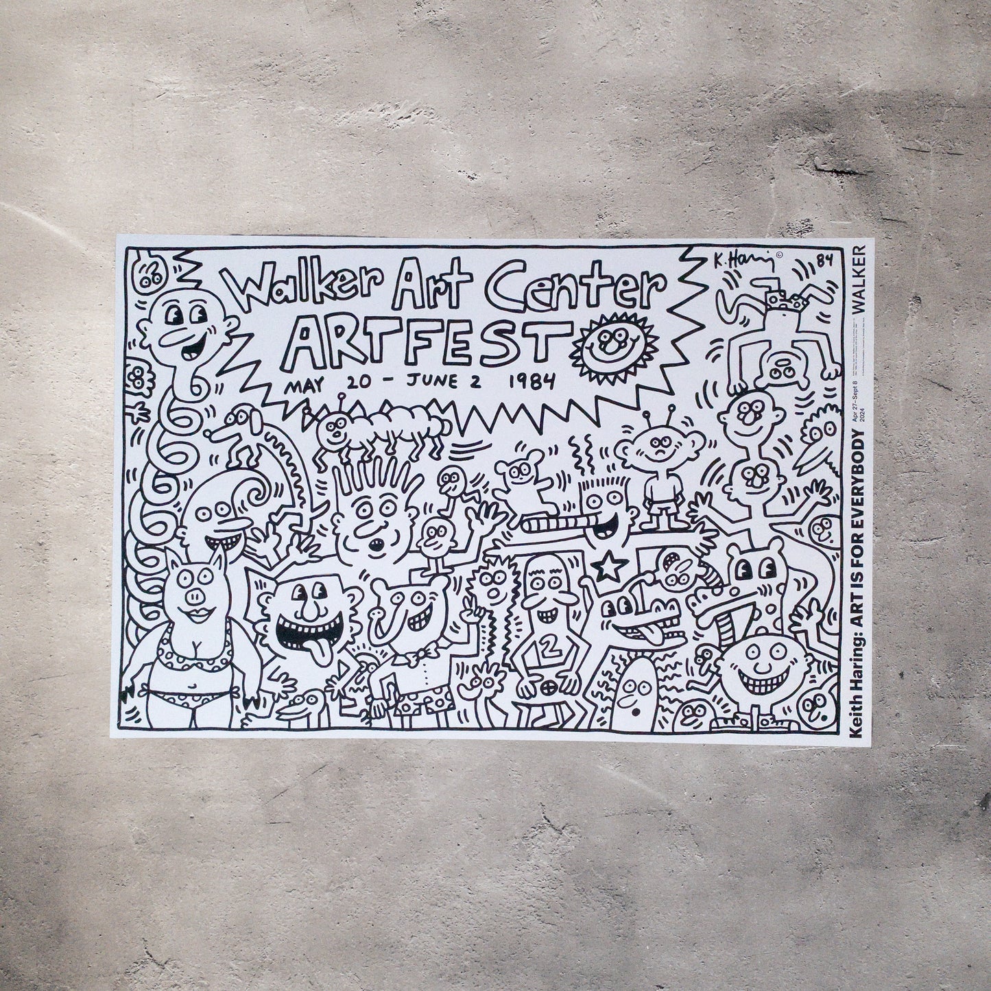 キース・ヘリング エキシビジョンポスター