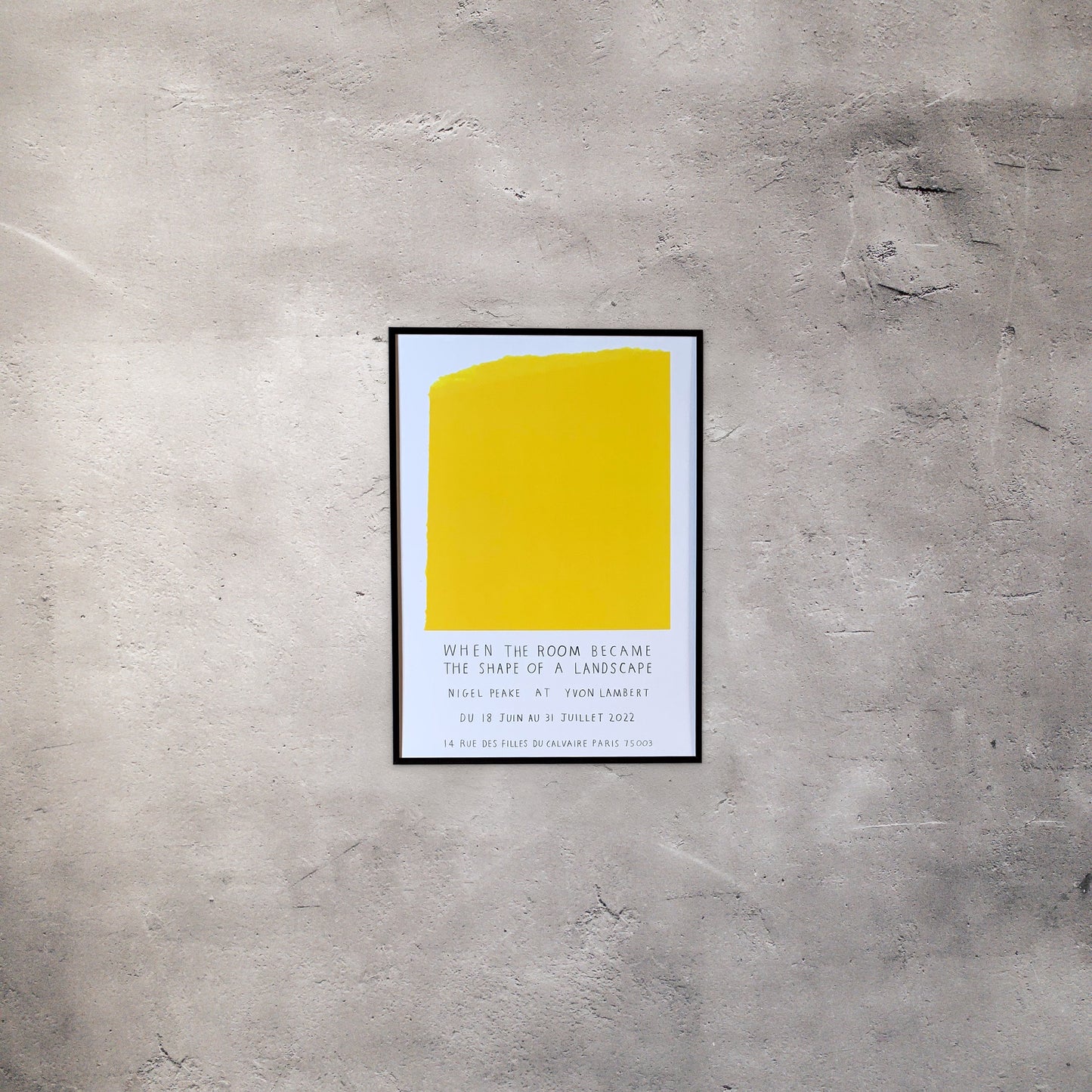 【額装】ナイジェル・ピーク エキシビジョンポスター