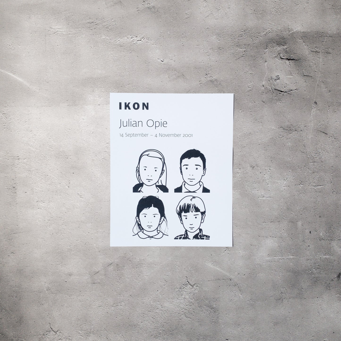ジュリアン・オピー エキシビジョンポスター